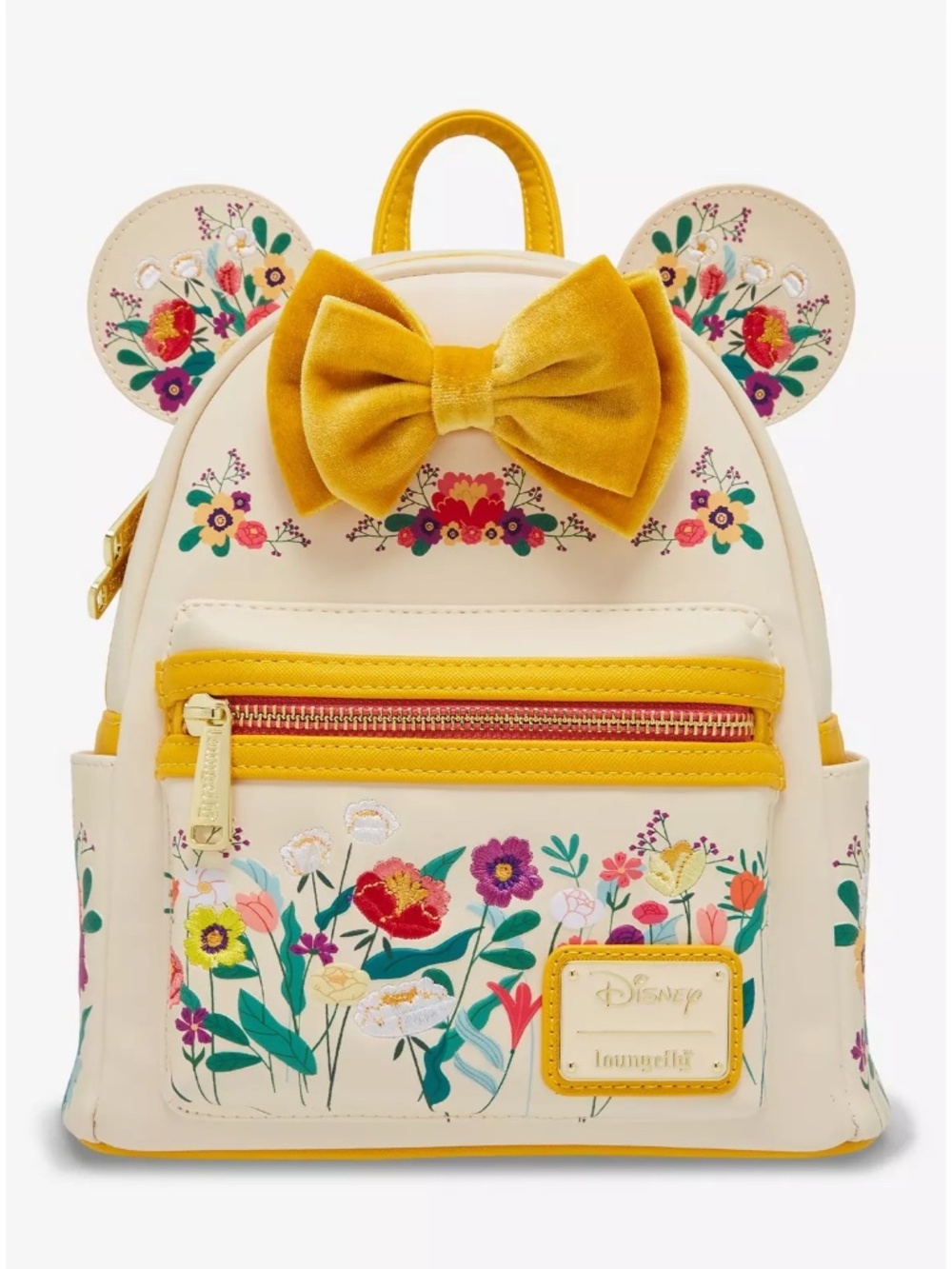 NWT Loungefly Disney Minnie Mouse Floral Bow Mini Backpack